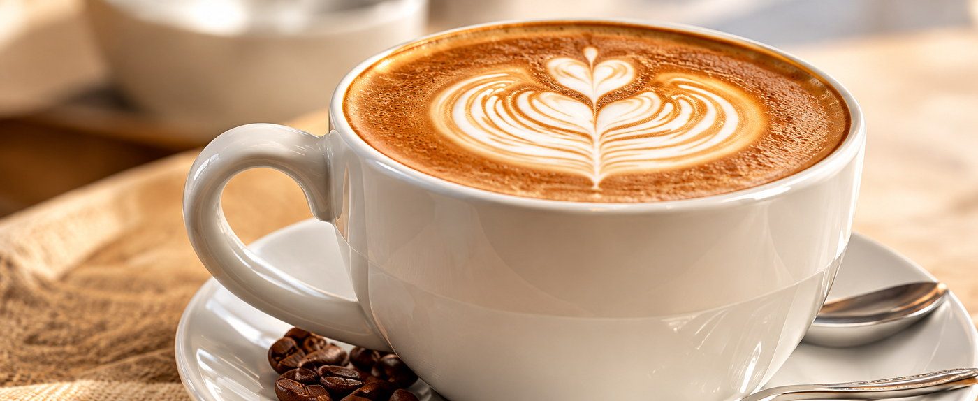 Latte art desenli kahve - Arnavutköy Dondurmacı, Arnavutköy Kafe